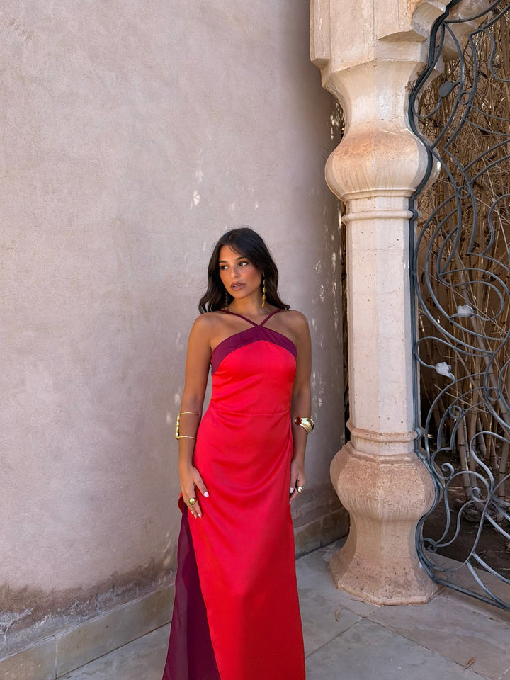 Vestido Oasis em vermelho