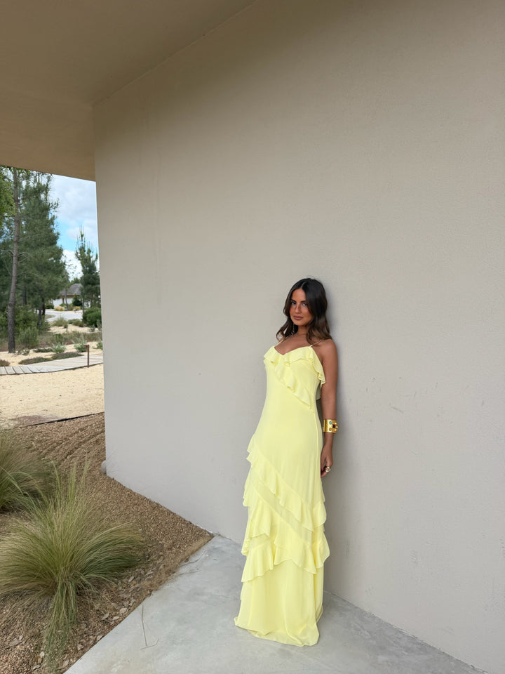 Vestido Dolce Vita em amarelo