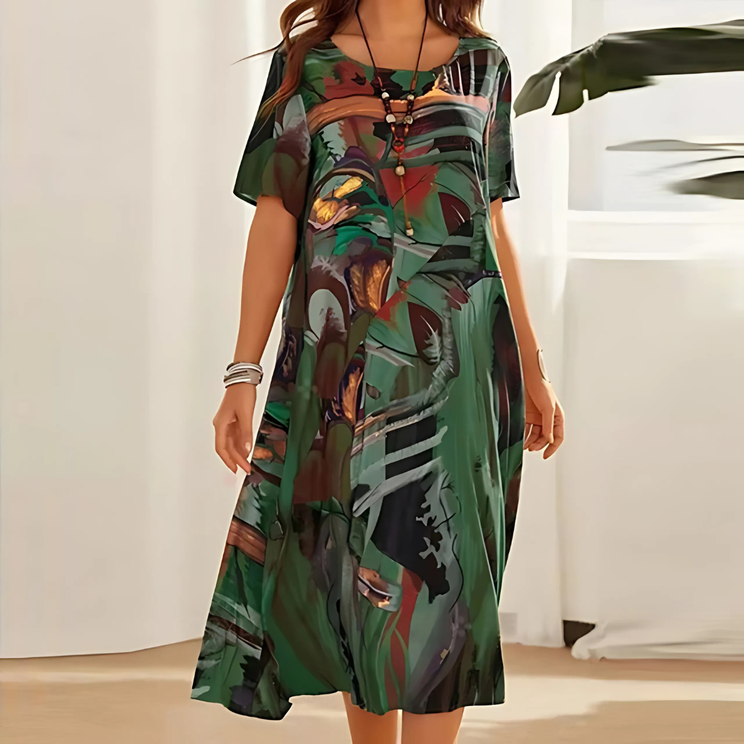 Orla – Vestido Floral Confortável