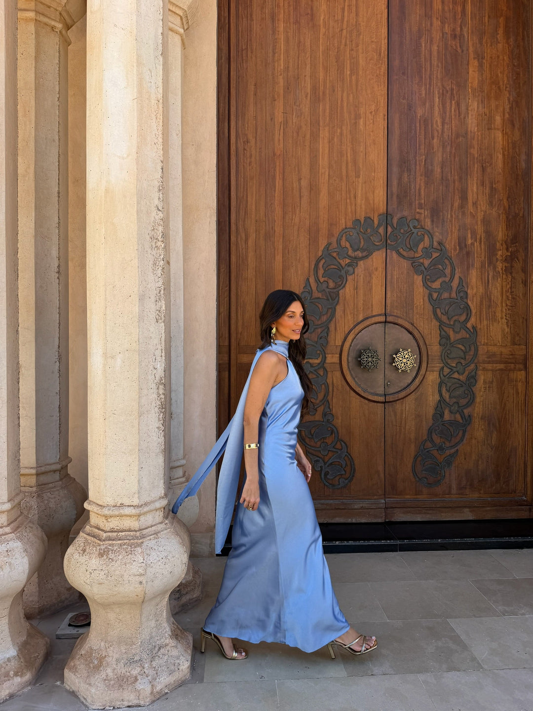 Vestido Safira em azul céu