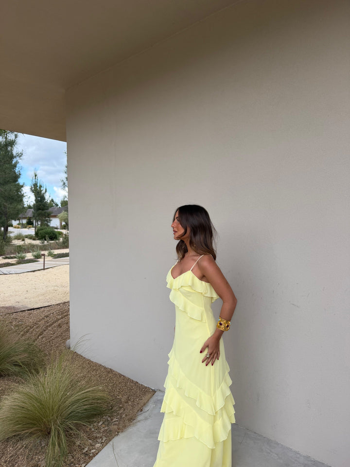 Vestido Dolce Vita em amarelo