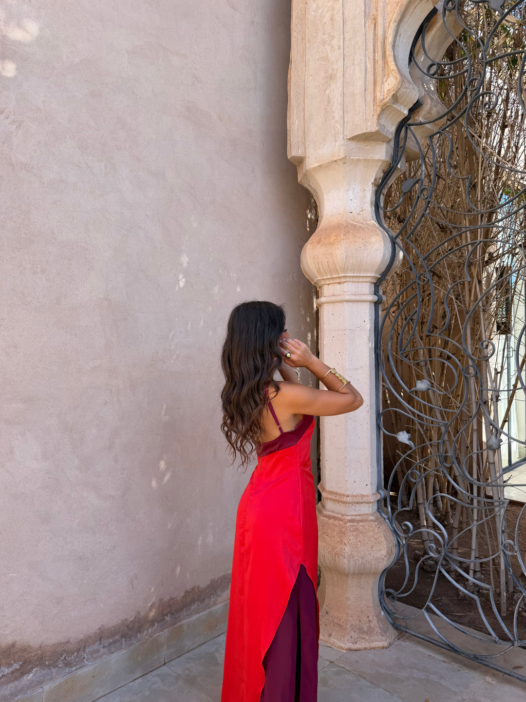 Vestido Oasis em vermelho