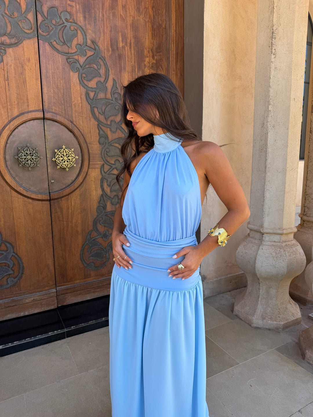 Paloma / Vestido em azul