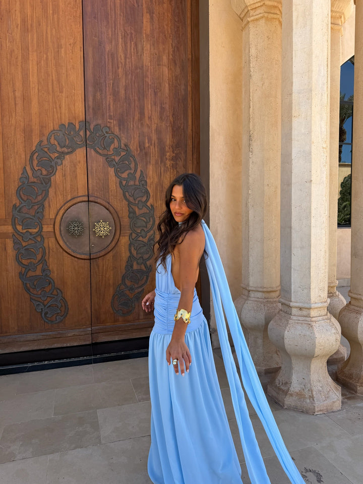 Paloma / Vestido em azul