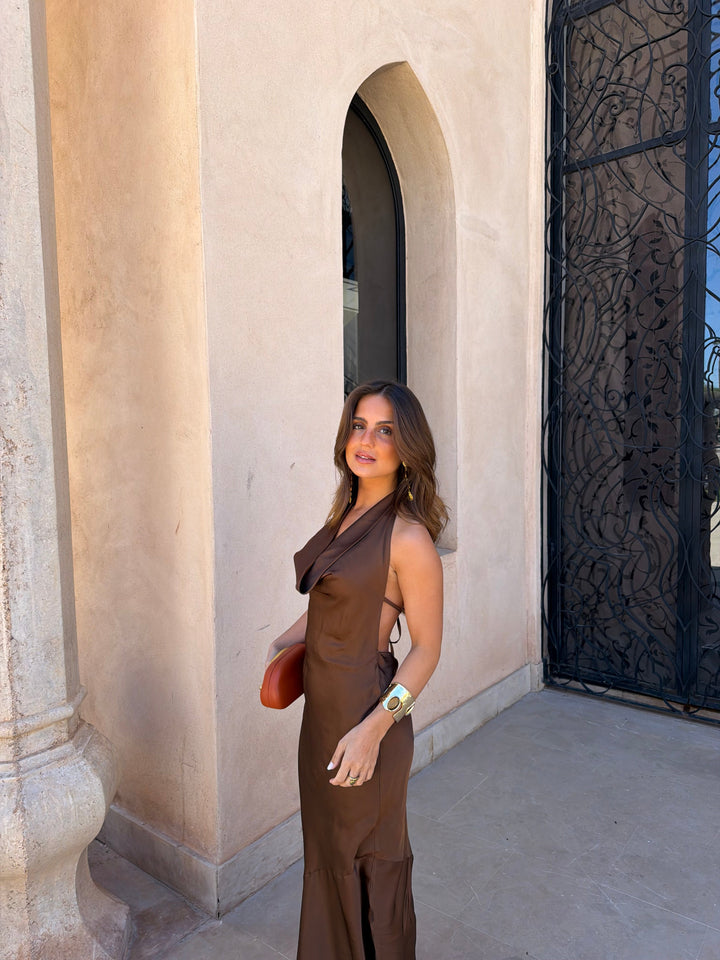 Denia / Vestido castanho