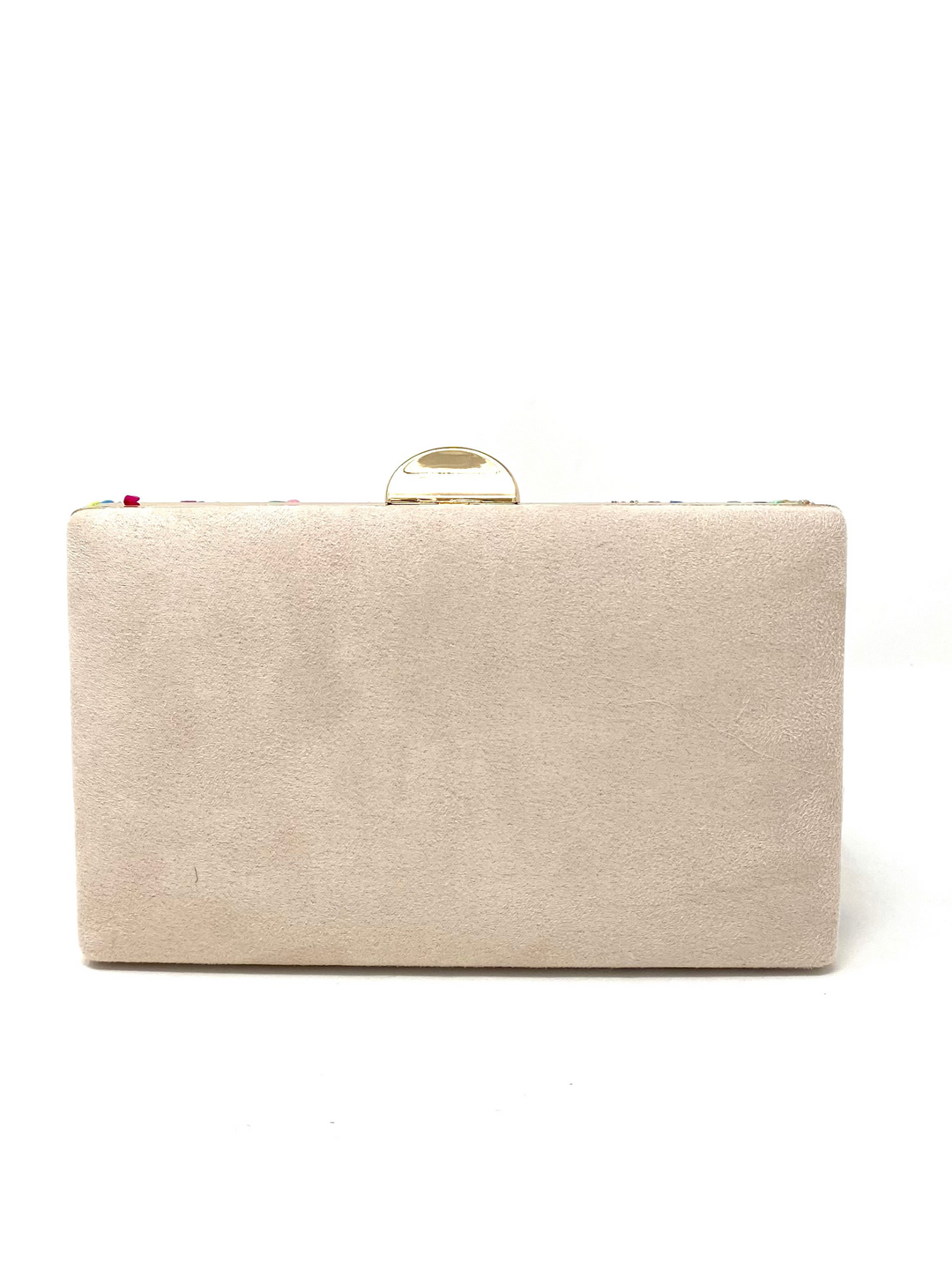 Bolsa cor-de-rosa com pedrarias