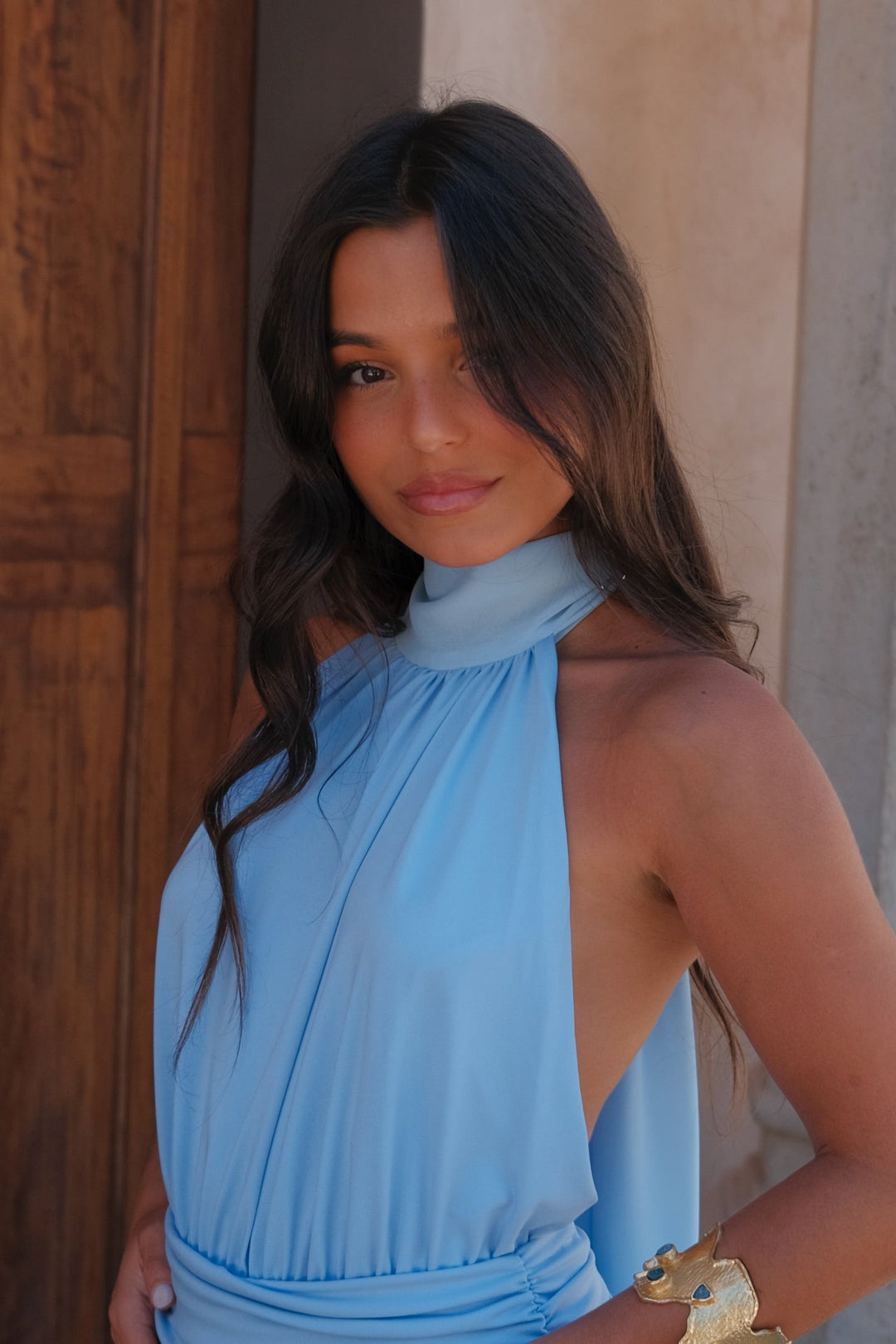 Paloma / Vestido em azul