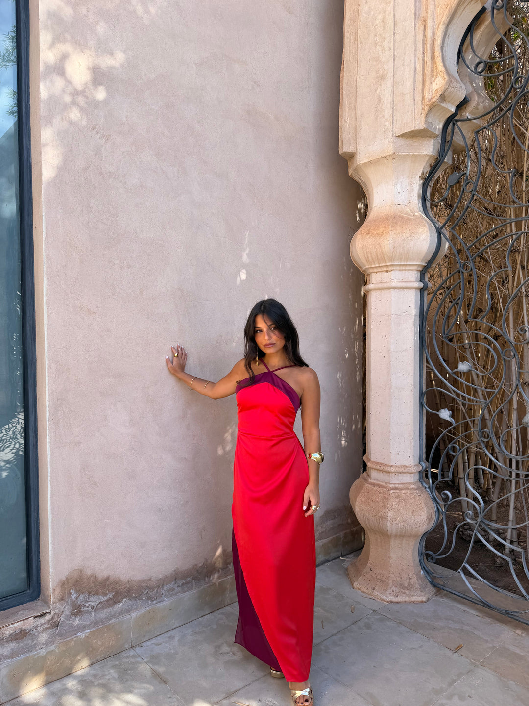 Vestido Oasis em vermelho