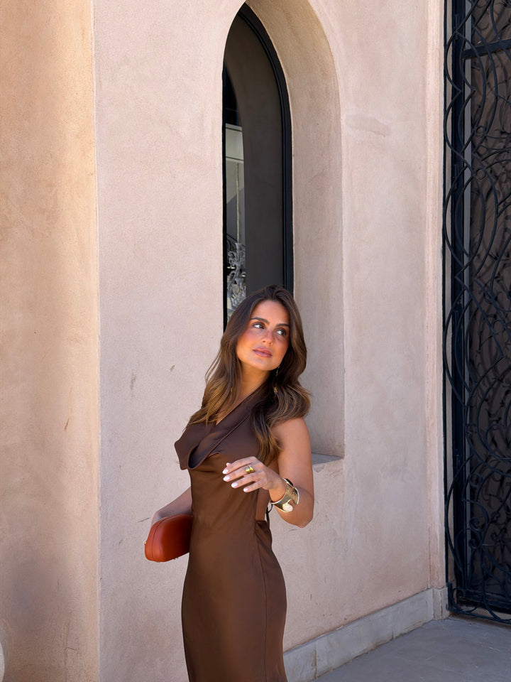 Denia / Vestido castanho