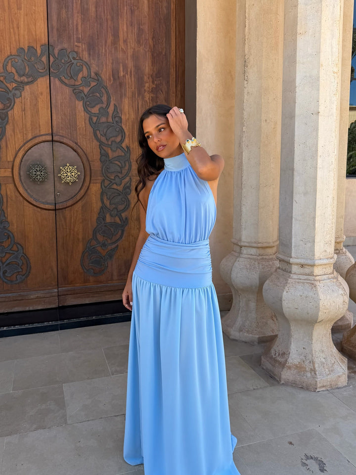 Paloma / Vestido em azul