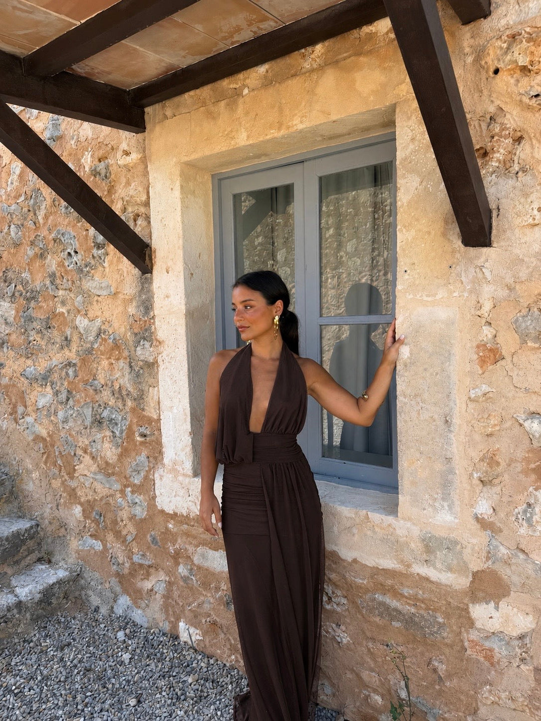 Aina / Vestido em marrom