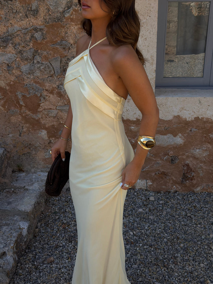 Vestido Riviera em amarelo claro