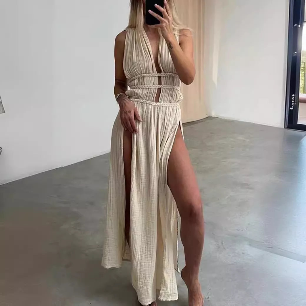 Afra | Vestido Longo Sem Mangas