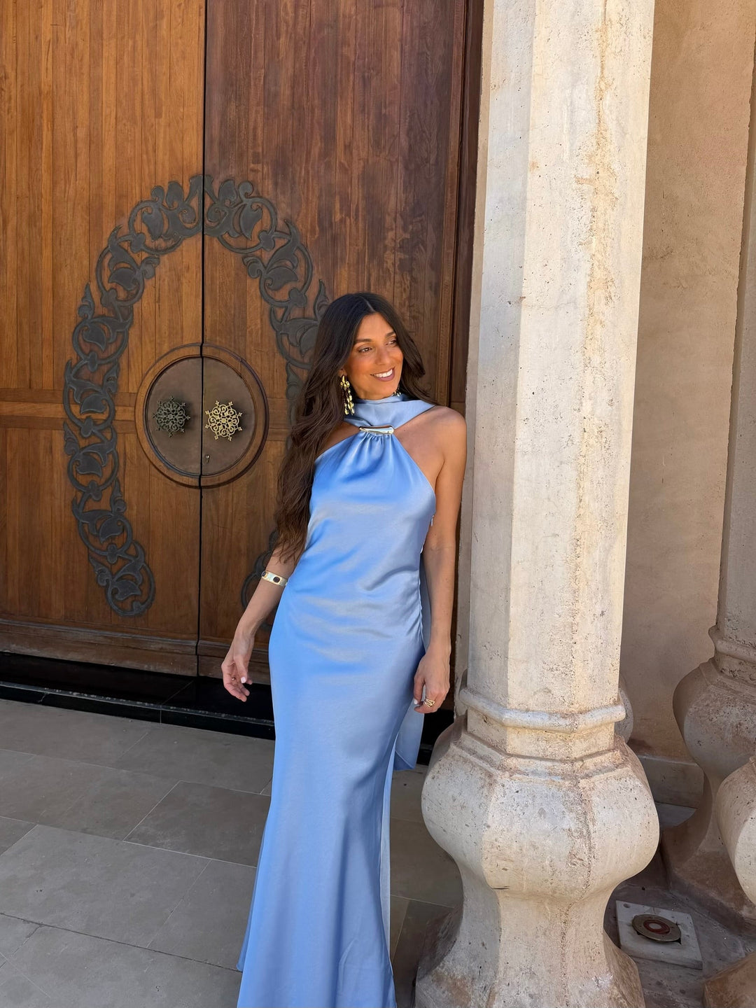 Vestido Safira em azul céu