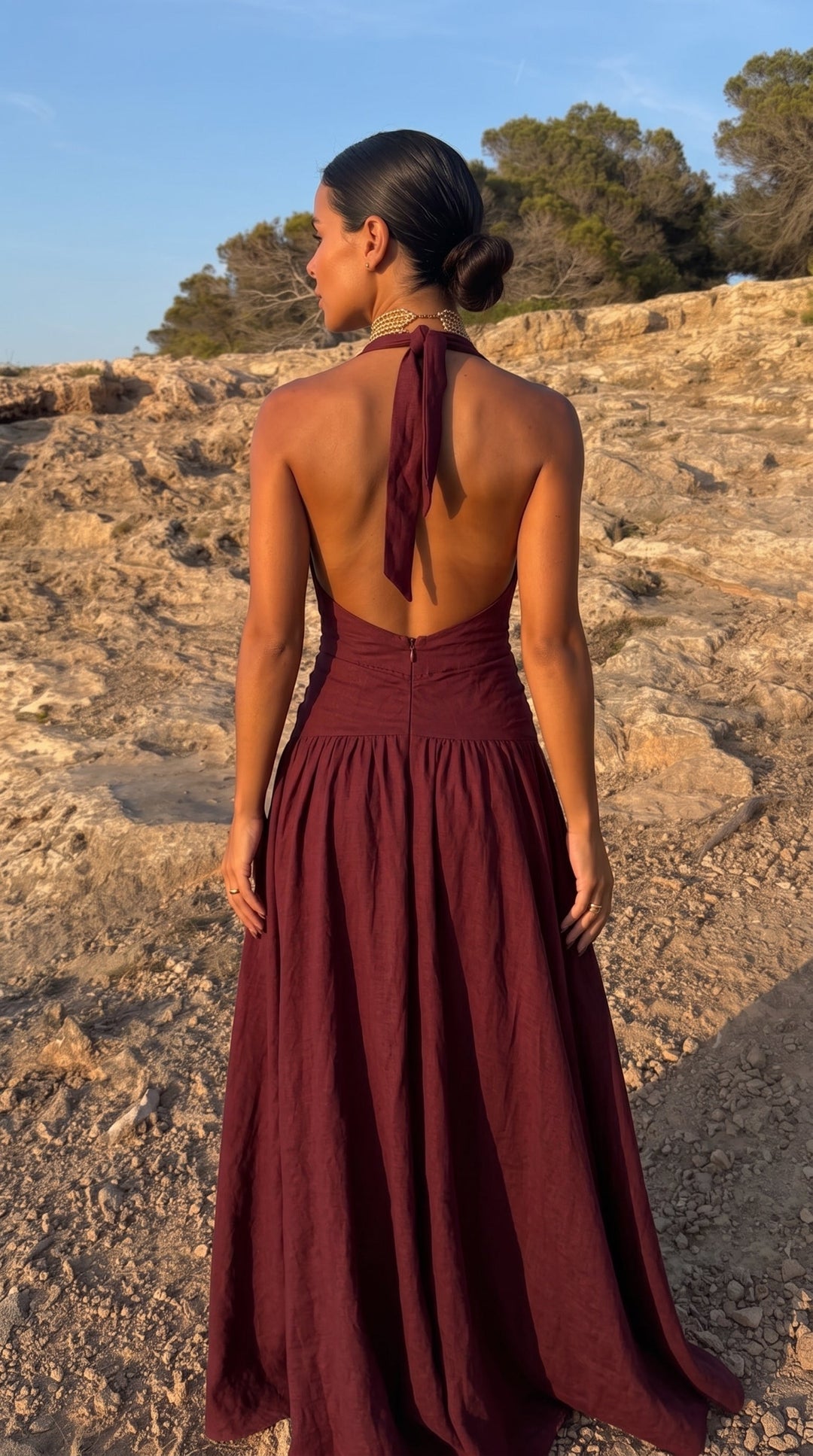 Aina / Vestido em terracota