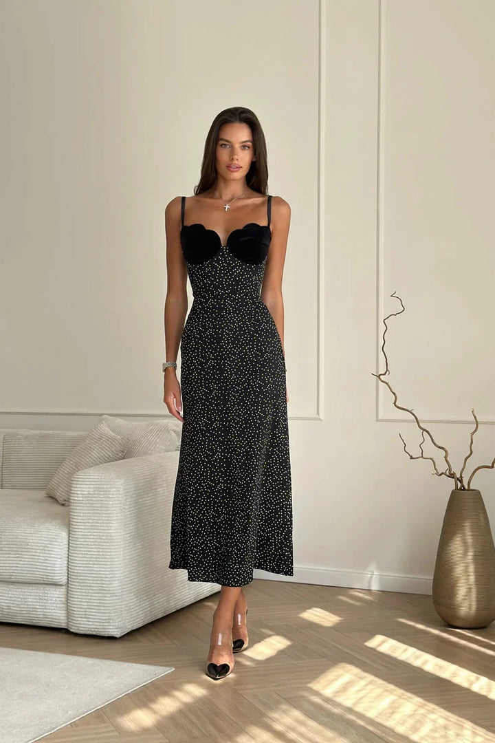 Aria | Vestido Midi Preto