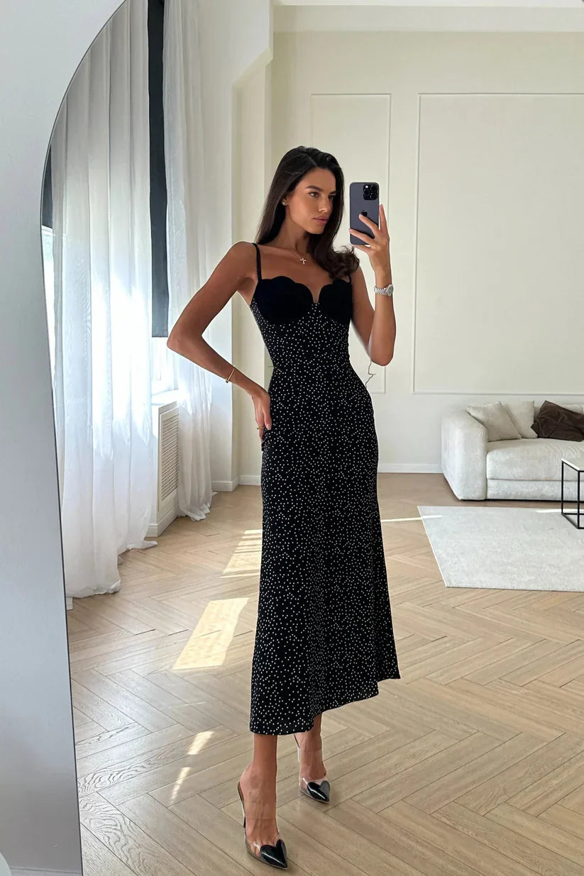 Aria | Vestido Midi Preto