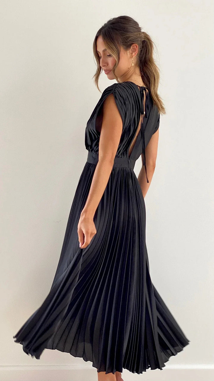 Alice | Vestido Midi Plissado