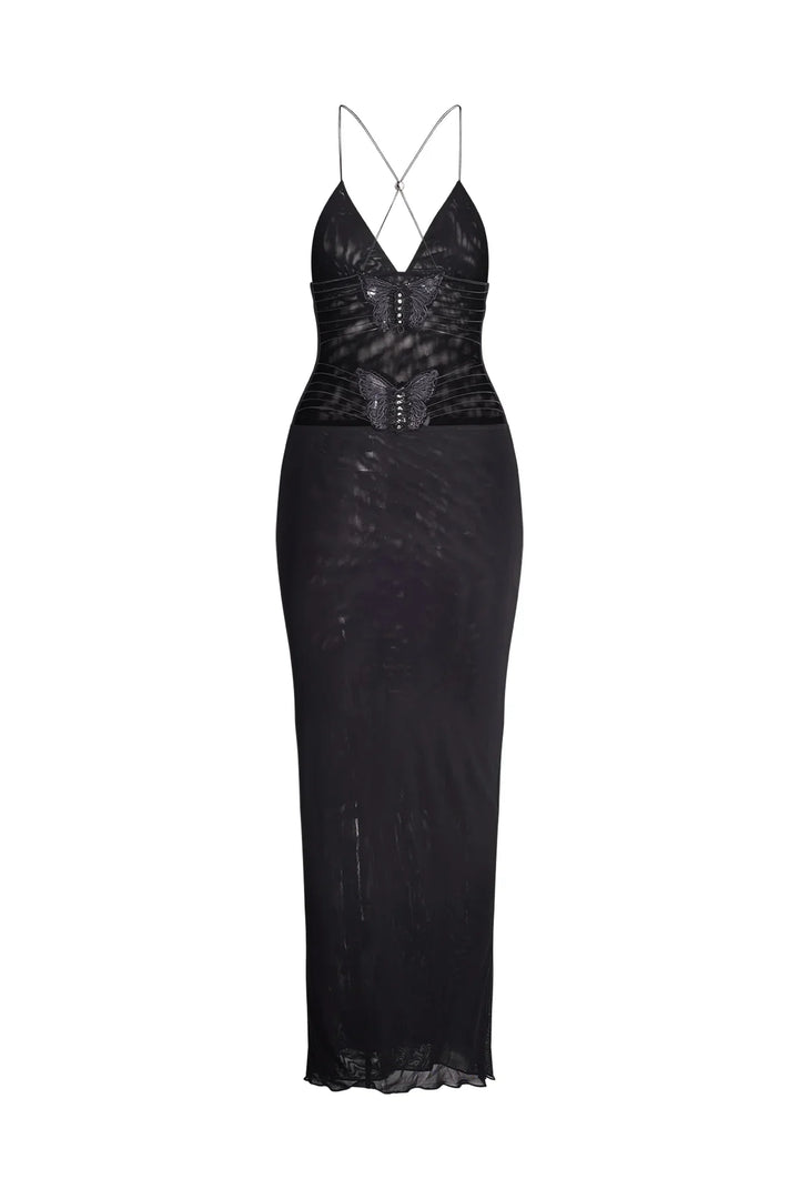 Shira | Vestido com costas borboleta
