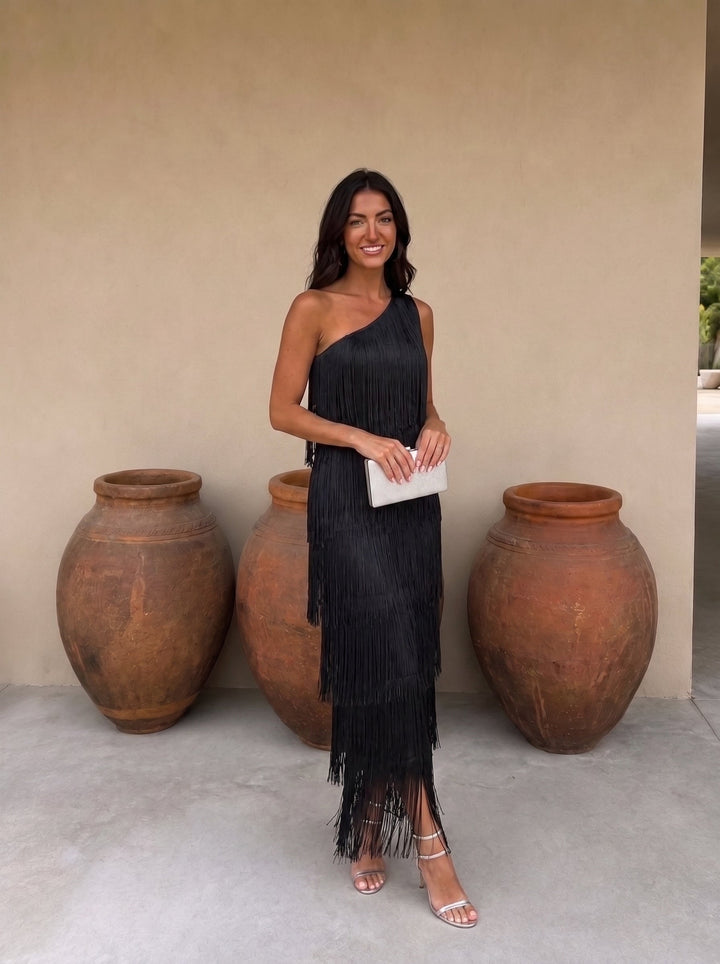 Laura | Vestido com franjas