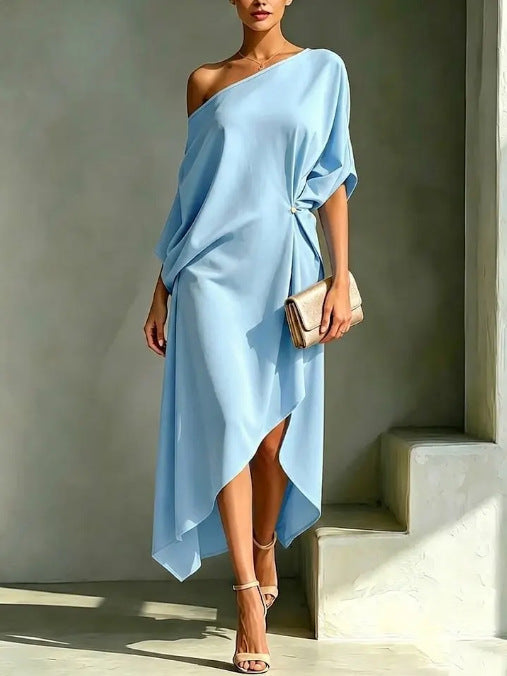 Camila | Vestido elegante assimétrico