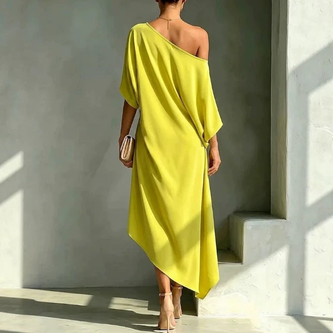 Camila | Vestido elegante assimétrico