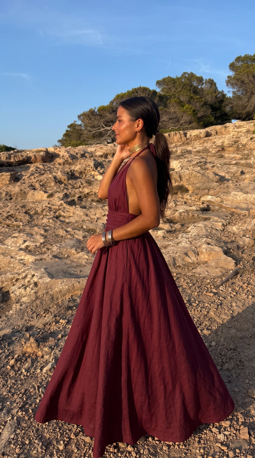 Aina / Vestido em terracota