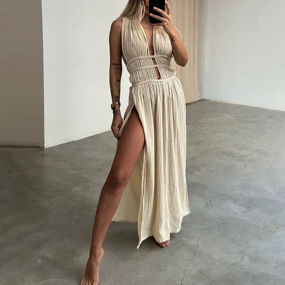 Afra | Vestido Longo Sem Mangas