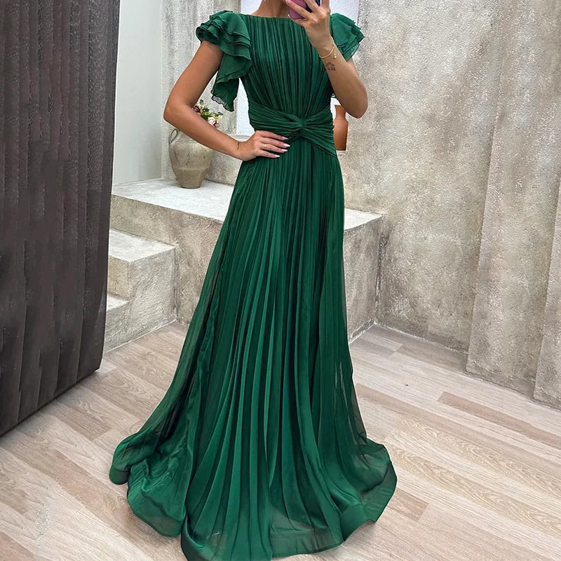 Abigail™ | Vestido de noite plissado