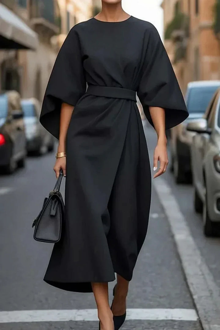 Clau | Vestido de mangas de morcego