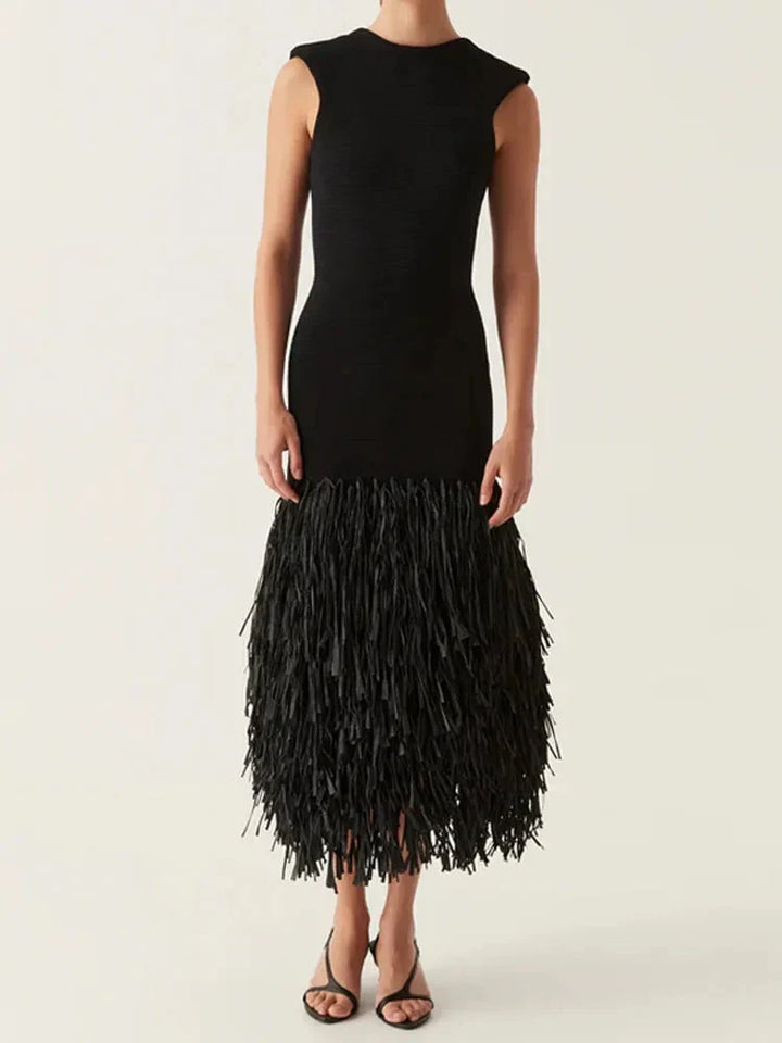 Ana | Vestido longo com franjas