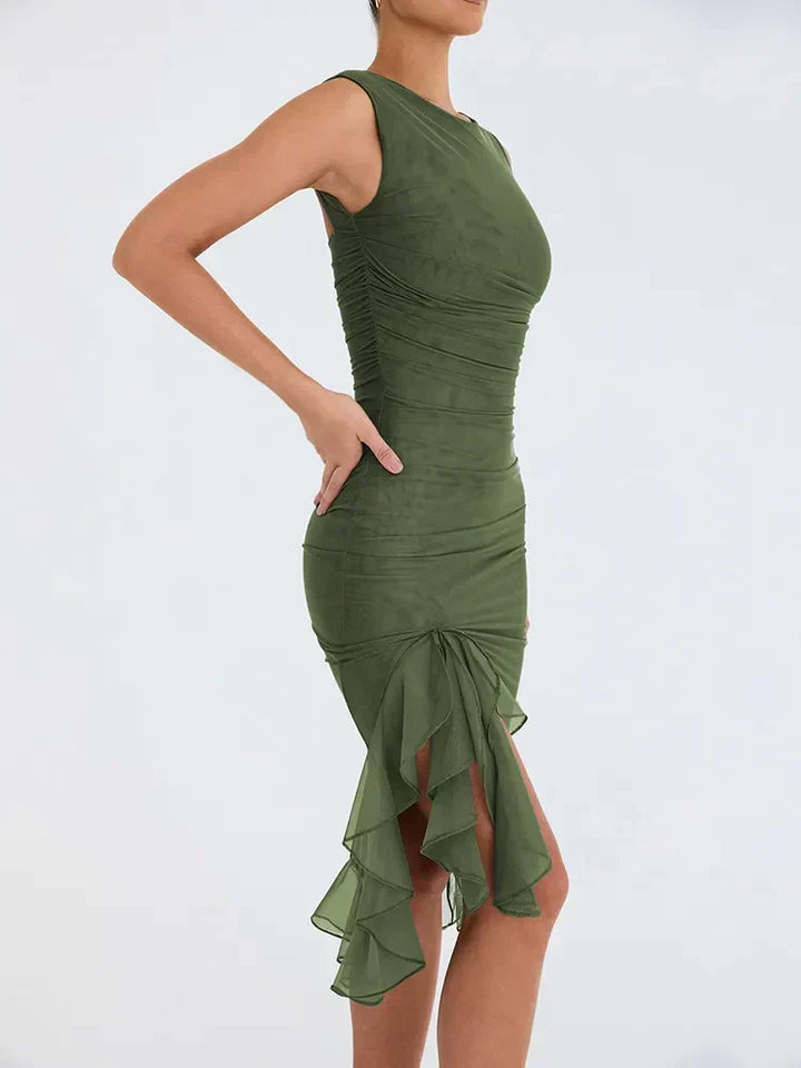Vida | Vestido Midi com Volantes