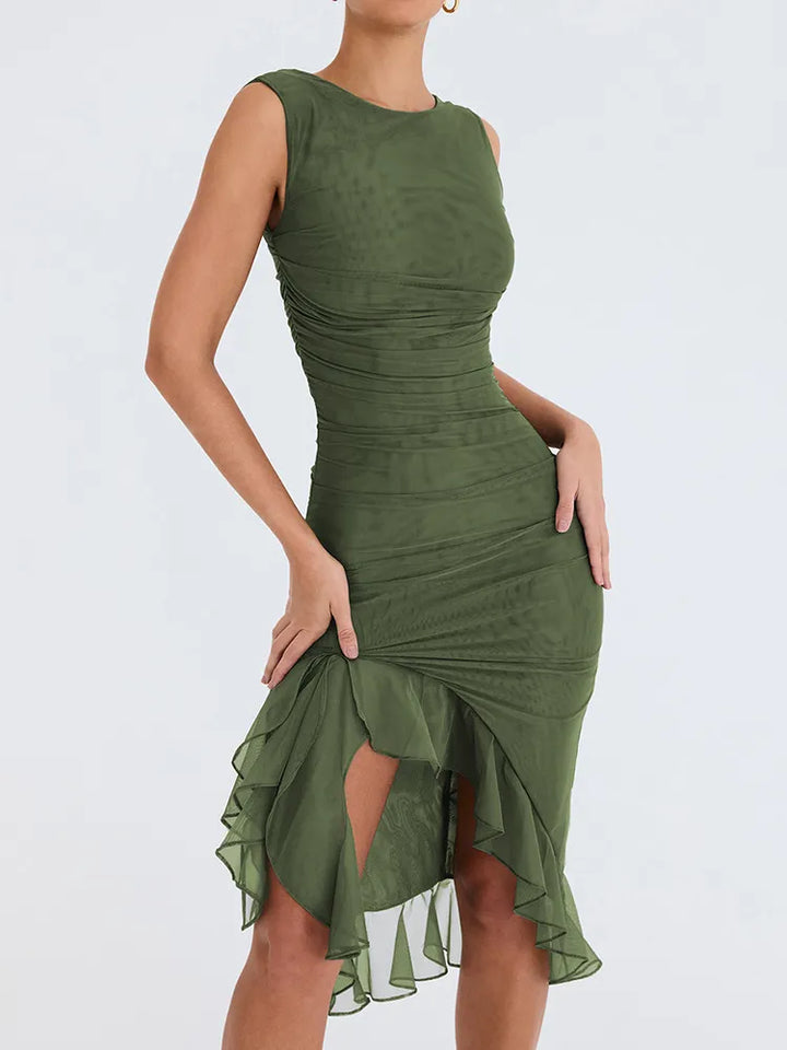 Vida | Vestido Midi com Volantes