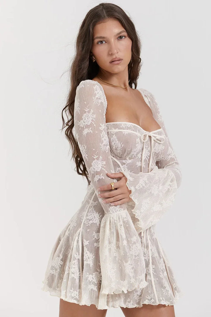 Analissa | Vestido Vintage com Corsé e Laço