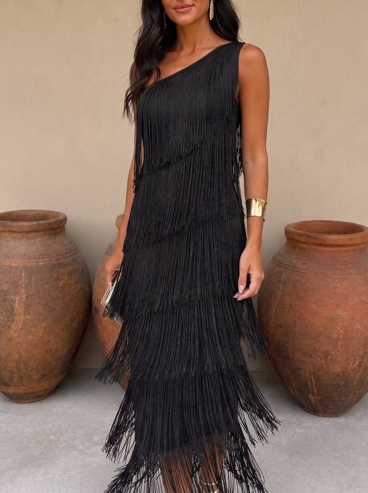 Laura | Vestido com franjas