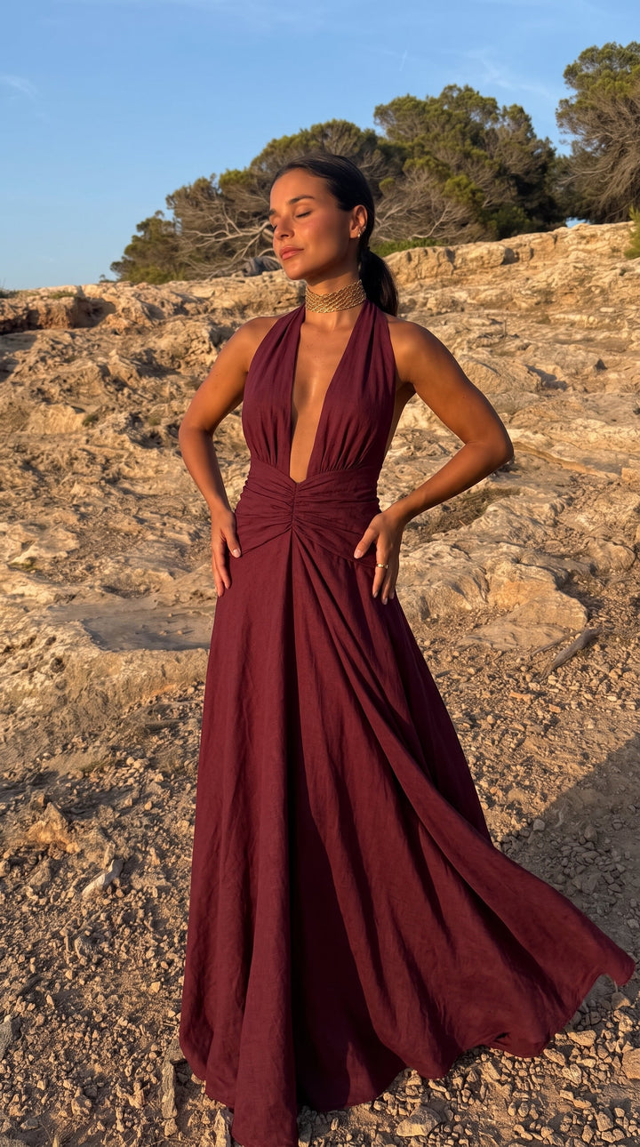 Aina / Vestido em terracota