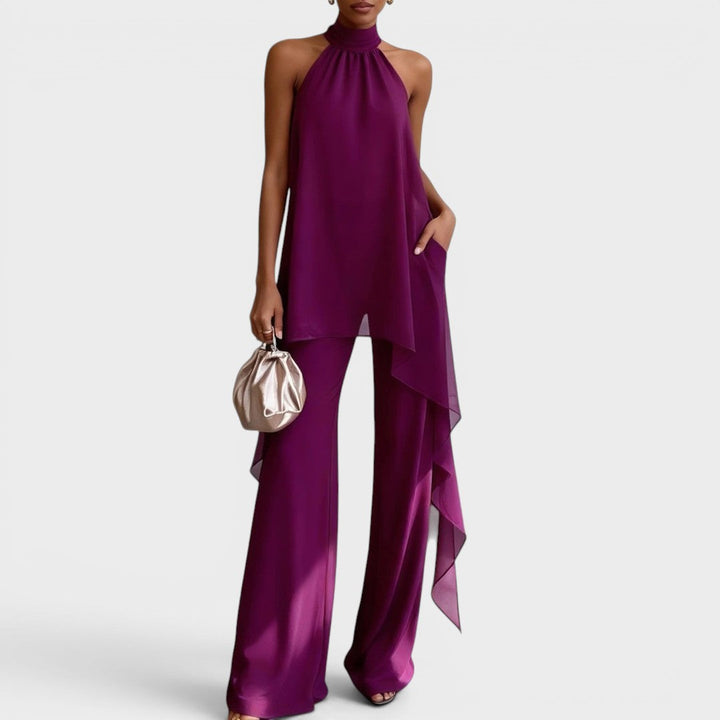 CLARA – Conjunto Elegante com Decote Halter