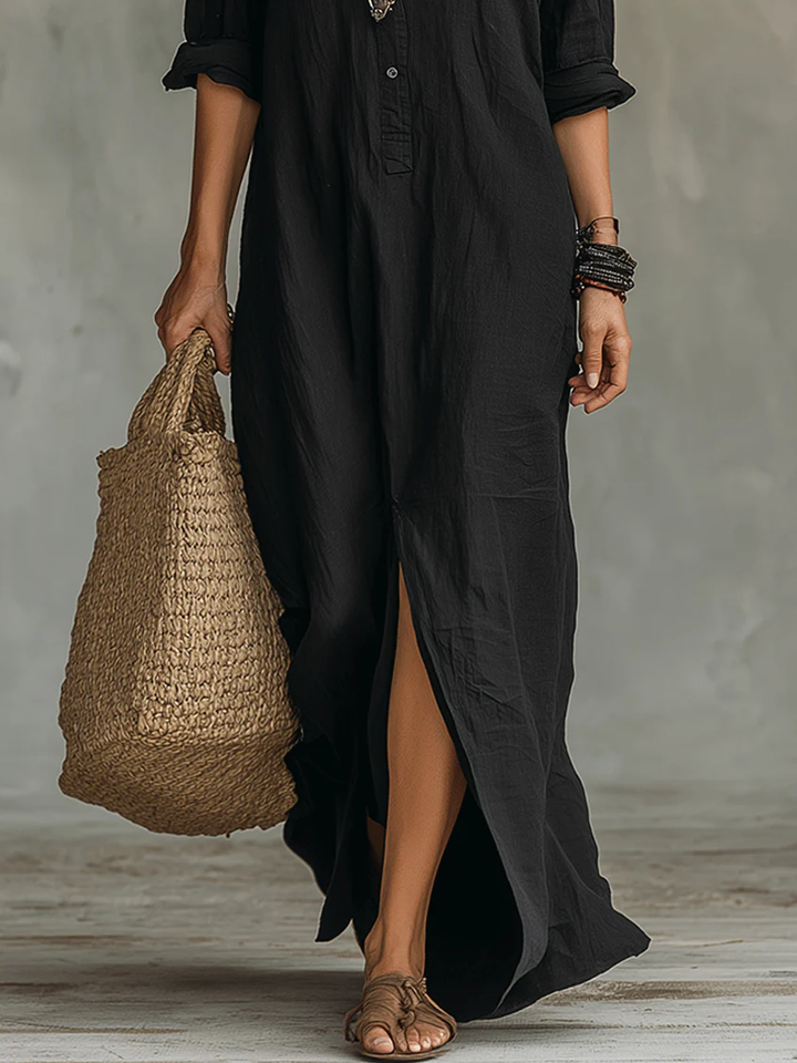 Ana | Vestido maxi com silhueta favorecedora