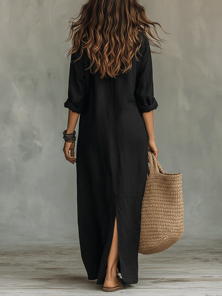 Ana | Vestido maxi com silhueta favorecedora