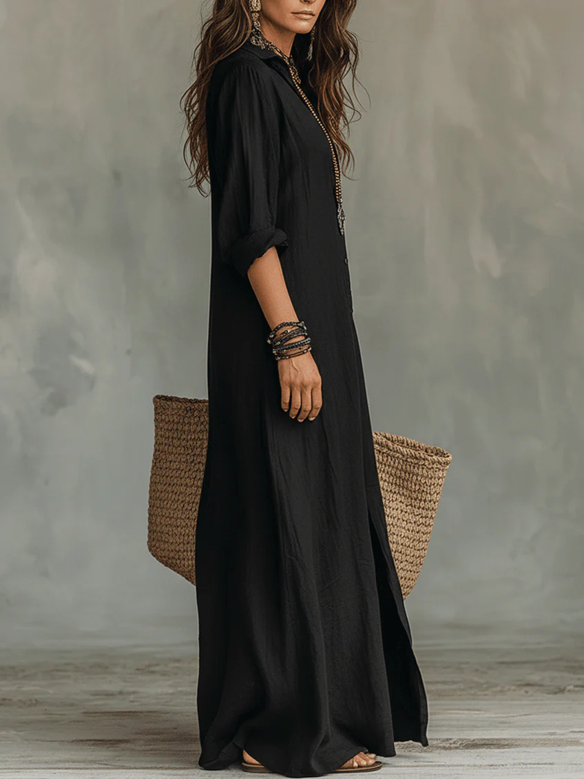 Ana | Vestido maxi com silhueta favorecedora
