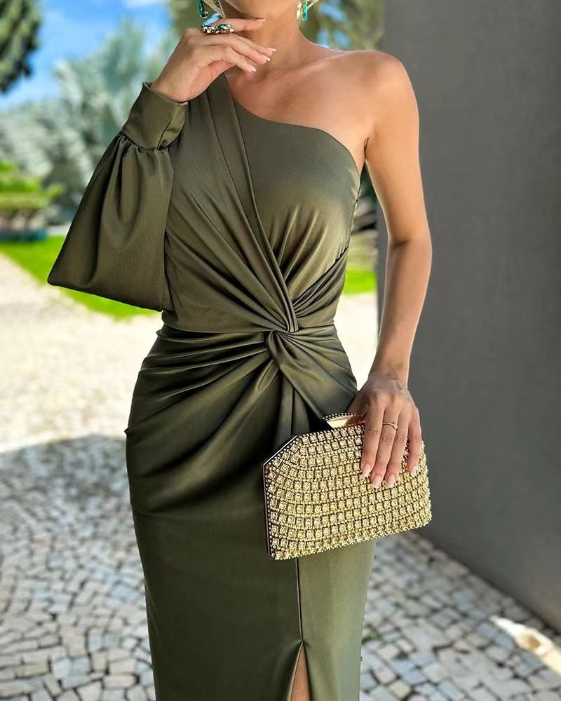 Évora | Vestido Longo de Cetim