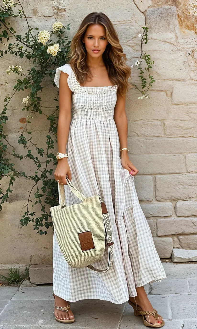 Ana | Vestido de xadrez