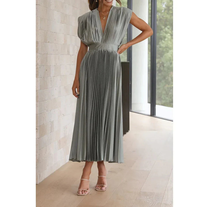 Alice | Vestido Midi Plissado