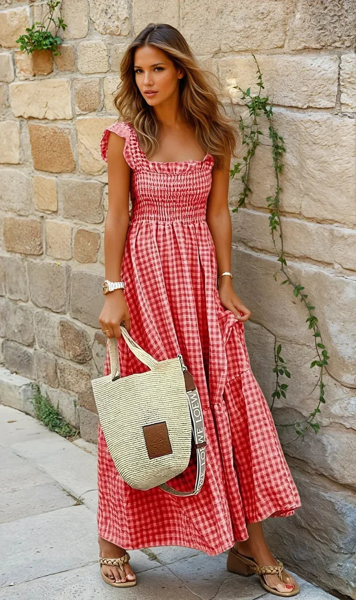 Ana | Vestido de xadrez