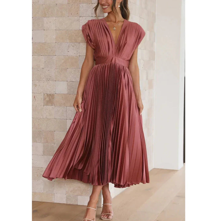 Alice | Vestido Midi Plissado
