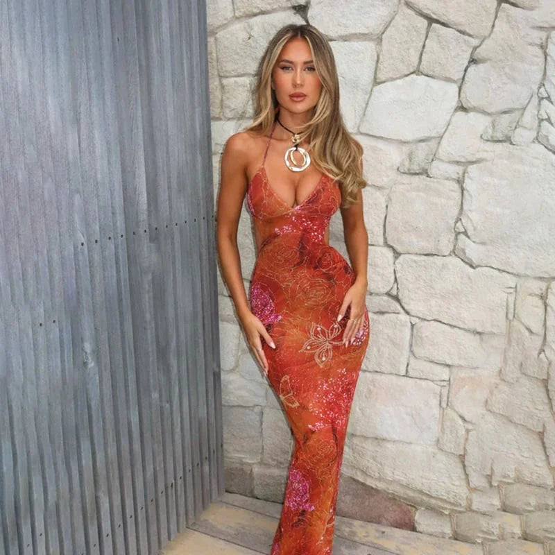 Crystel | Vestido Boho Longo Edição Sunset