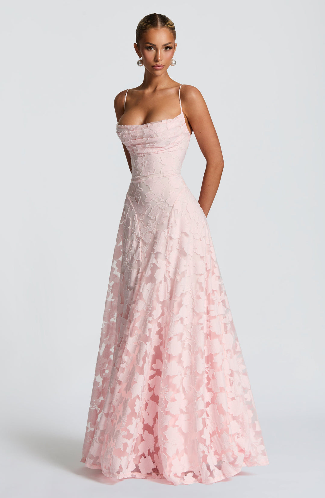 Francisa | Vestido Longo com Corsete de Renda