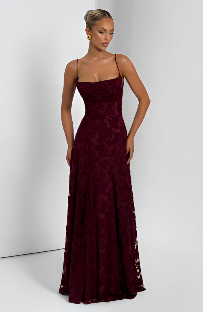 Francisa | Vestido Longo com Corsete de Renda
