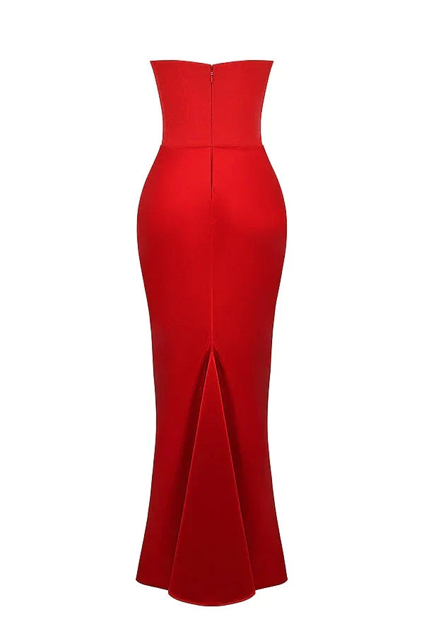 Dália | Vestido Longo De Cetim