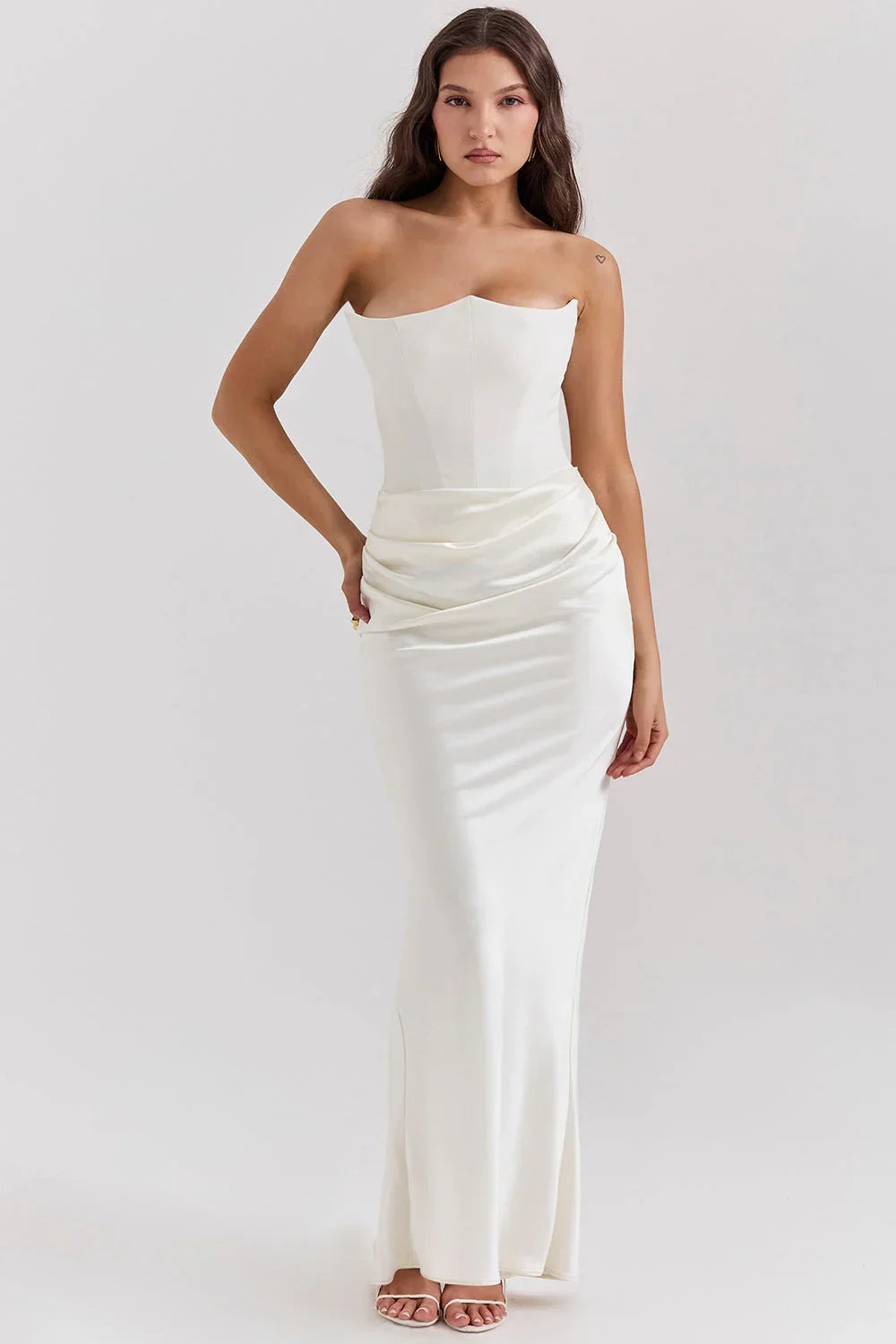 Dália | Vestido Longo De Cetim